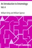 An Introduction to Entomology: Vol. 4