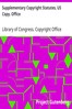 Supplementary Copyright Statutes, US Copy. Office