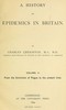 A History of Epidemics in Britain, Volume 2 (of 2)