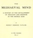 The Mediaeval Mind (Volume 2 of 2)