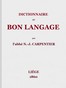 Dictionnaire du bon langage