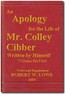 An Apology for the Life of Mr. Colley Cibber, Volume 1 (of 2)