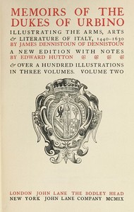 Memoirs of the Dukes of Urbino, Volume 2 (of 3)