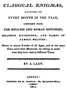 Classical Enigmas, Adapted to Every Month in the Year