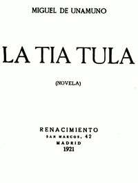 La Tía Tula (Novela)