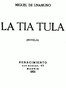 La Tía Tula (Novela)