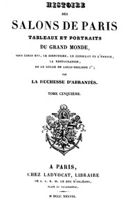 Histoire des salons de Paris (Tome 5/6)
