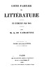 Cours familier de Littérature - Volume 18