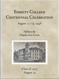 Burritt College Centennial Celebration, August 13-15, 1948