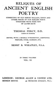 Reliques of Ancient English Poetry, Volume 3 (of 3)