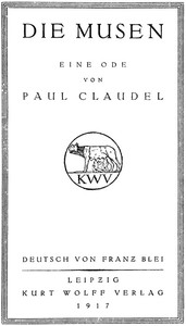 Die Musen: Eine Ode