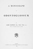 A Monograph of Odontoglossum