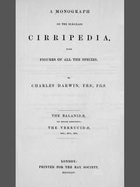A Monograph on the Sub-class Cirripedia (Volume 2 of 2)