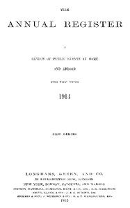 The Annual Register 1914