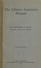 The Library Assistant's Manual