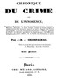 Chronique du crime et de l'innocence, tome 1/8