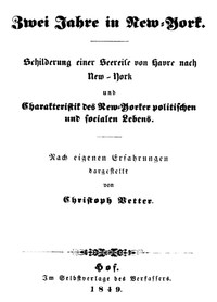 Zwei Jahre in New-York