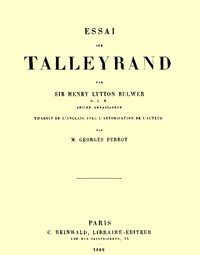 Essai sur Talleyrand