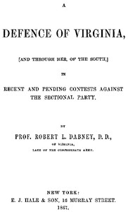 A Defence of Virginia