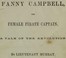 Fanny Campbell, The Female Pirate Captain: A Tale of The Revolution