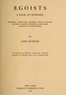 Egoists, A Book of Supermen
