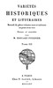 Variétés Historiques et Littéraires (03/10)