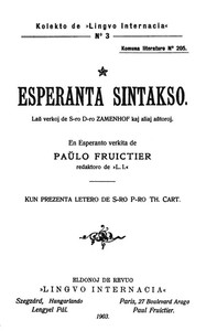 Esperanta sintakso