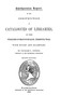 On the Construction of Catalogues of Libraries and Their Publication by Means of Separate, Stereotyped Titles