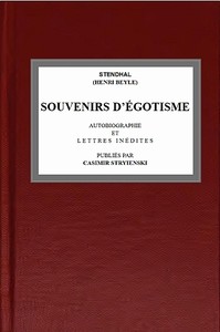 Souvenirs d'égotisme