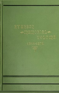 Ryerson Memorial Volume