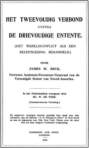 Het tweevoudig verbond contra de drievoudige Entente