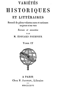 Variétés Historiques et Littéraires (04/10)