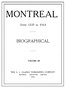Montreal from 1535 to 1914. Vol. 3. Biographical