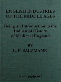 English Industries of the Middle Ages