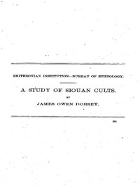 A Study of Siouan Cults