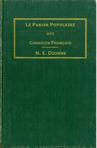 Le parler populaire des Canadiens français