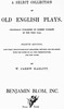A Select Collection of Old English Plays, Volume 15