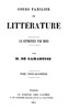 Cours familier de Littérature - Volume 24