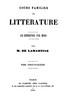 Cours familier de Littérature - Volume 25