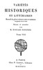 Variétés Historiques et Littéraires (08/10)