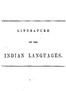 Literature of the Indian Languages