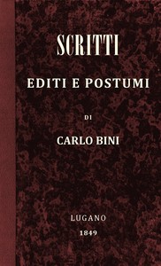 Scritti editi e postumi