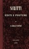 Scritti editi e postumi