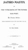 Satiro-Mastix; or, the Vntrussing of the Humorous Poet