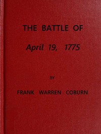 The Battle of April 19, 1775