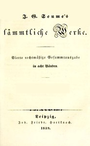 Sämmtliche Werke 1-2: Mein Leben / Spaziergang nach Syrakus im Jahre 1802