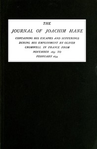 The Journal of Joachim Hane