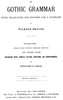 A Gothic Grammar, with selections for reading and a glossary