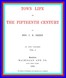 Town Life in the Fifteenth Century, Volume 1 (of 2)