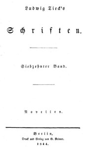 Schriften 17: Novellen 1